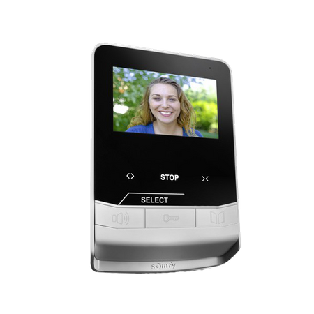 Somfy 1870535 zestaw wideodomofonowy V100+ monitor z panelem zewnętrznym