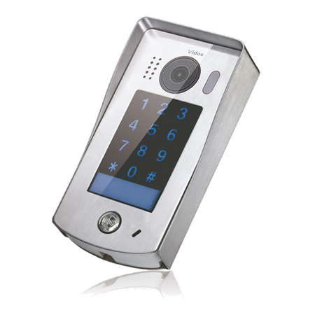 Vidos S1301D jednoabonentowa stacja bramowa wideodomofonu cyfrowego z wbudowanym zamkiem szyfrowym Vidos DUO