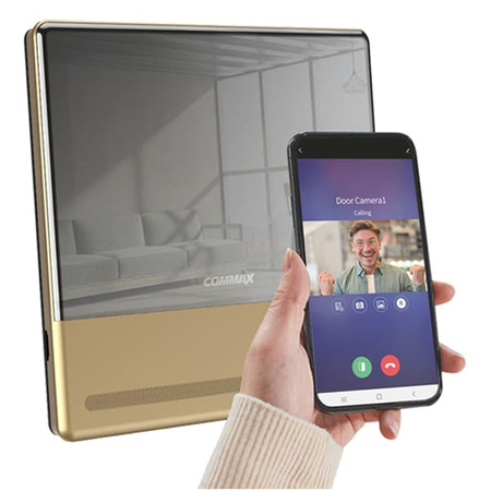 Commax CDV-70QT(DC) GOLD monitor 7" głośnomówiący Smart HD Mirror