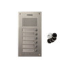 Commax Domofon wielorodzinny zestaw domofonowy stacja bramowa z czytnikiem RFID dla sześciu abonentów DR-6UM/RFID + 6 unifonów DP-SS