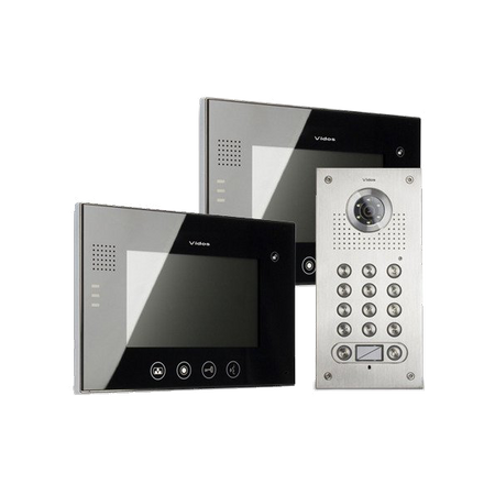 Vidos zestaw wideodomofonowy 2 monitory M670B + stacja bramowa S562D