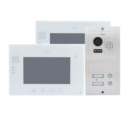 Vidos zestaw wideodomofonowy 2 monitory M670W + kamera S602
