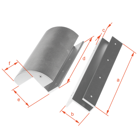 Scot BK-350GZ uchwyt montażowy typu "GZ" przeznaczony do witryn szklanych