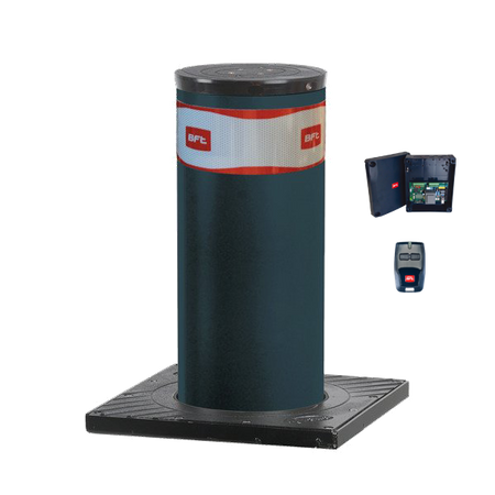 BFT PILLAR B 275/600.6C L zestaw zapory drogowej 230V, oświetlenie LED, średnica cylindra 275 mm, wysokość 600 mm