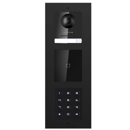Wideodomofon Vidos ONE IP zestaw wideodomofonowy monitor M2010W + podtynkowa stacja bramowa S2203-EM-D z czytnikiem zbliżeniowym RFID i szyfratorem