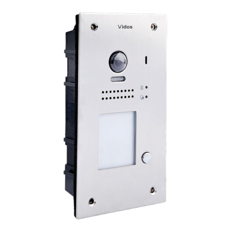 Vidos S1201A jednoabonentowa stacja bramowa wideodomofonu cyfrowego z wbudowanym czytnikiem zbliżeniowym Vidos DUO