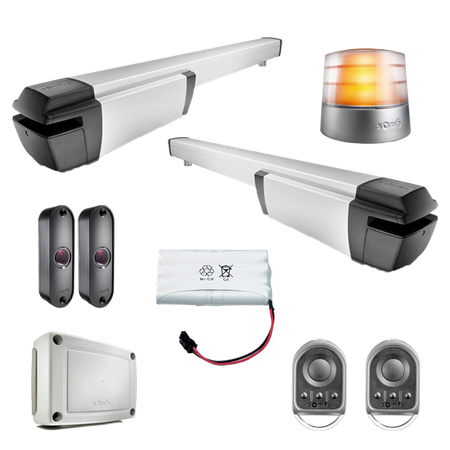 Somfy IXENGO L 3S IO 1216558 zestaw automatyki do bram skrzydłowych do 4 m i 400 kg