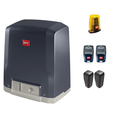 BFT DEIMOS BT KIT A600 zestaw automatyki do bramy przesuwnej o wadze do 600 kg 24V zestaw z lampą