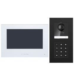 Wideodomofon Vidos ONE IP zestaw wideodomofonowy monitor M2010W + podtynkowa stacja bramowa S2202-D z szyfratorem