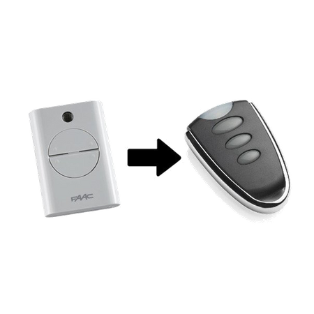 Pilot 3-kanałowy zamiennik kompatybilny z drogą radiową RCBE z baterią w zestawie