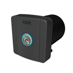 CAME SELC2FDG - stacyjka do montażu podtynkowego z niebieskim podświetleniem i zamkiem cylindrycznym, stacyjka Came 806SL-0020