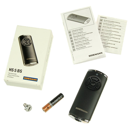 Pilot Hormann HS 5 BS BiSecur 436948 nadajnik 5-kanałowy czarny matowy