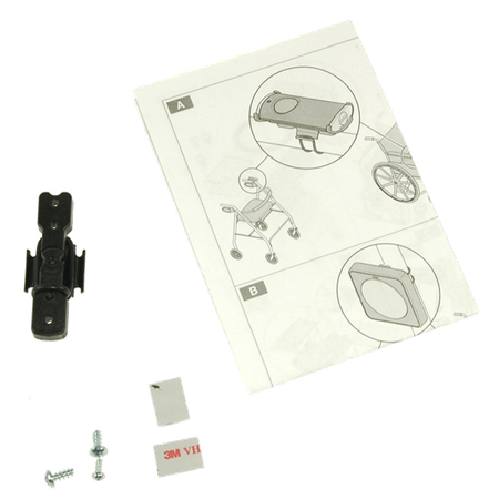 Hormann 437022 uchwyt mocujący nadajnik do pilotów HS i HSE,do instalacji na balkoniku na kółkach, wózku inwalidzkim lub kierownicy roweru