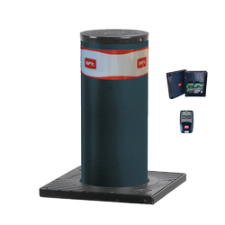 BFT PILLAR B 275/600.6C L zestaw zapory drogowej 230V, oświetlenie LED, średnica cylindra 275 mm, wysokość 600 mm