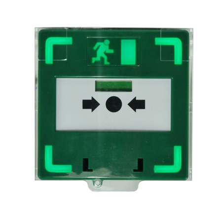 Scot CP-13RG-BL przycisk awaryjnego otwarcia z podświetleniem i powiadomieniem dźwiękowym