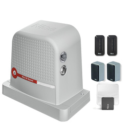 Nice ROBUS 600HS HI-SPEED zestaw automatyki 24V do bram przesuwnych o ciężarze do 600kg, zestaw z dwoma pilotami i lampą