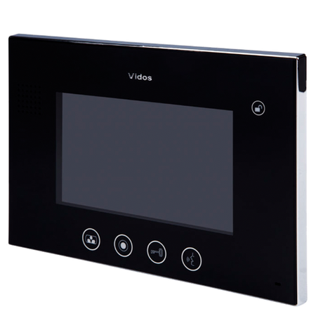 Vidos M670B wideodomofon analogowy, monitor głośnomówiący z ekranem LCD 7"