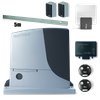 Nice ROBUS 1000 zestaw automatyki 24V do bram przesuwnych o wadze do 1000kg, zestaw z listwą, lampą i dwoma pilotami