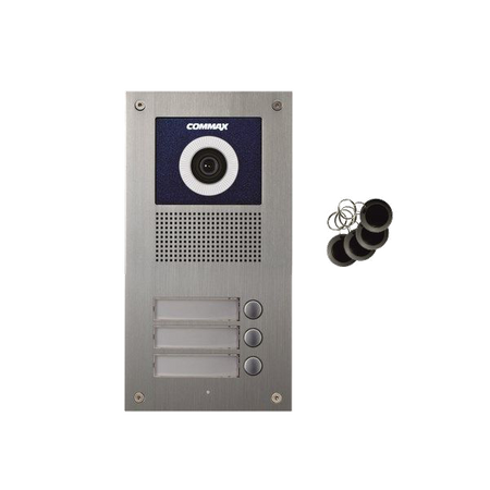 Commax DRC-3UC/RFID Kamera 3-abonentowa z regulacją optyki i czytnikiem RFID, panel zewnętrzny