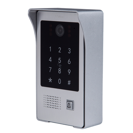 Vidos S20DA jednoabonentowa stacja bramowa z wbudowanym dotykowym zamkiem szyfrowym i czytnikiem zbliżeniowym