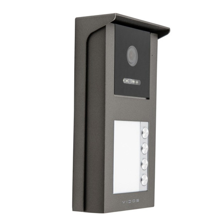Vidos S101-4 czteroabonentowa stacja bramowa przeznaczona do pracy w systemach IP