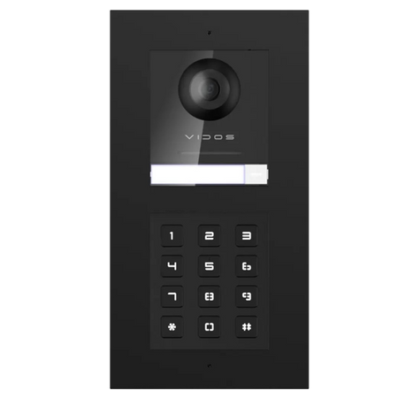 Wideodomofon Vidos ONE IP zestaw wideodomofonowy monitor M2020 + podtynkowa stacja bramowa S2202-D z szyfratorem