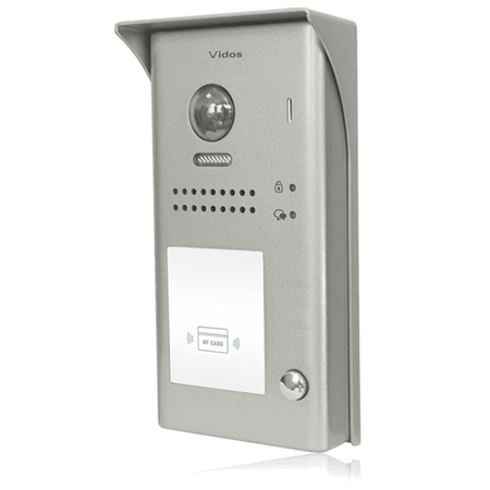 Vidos S1101A jednoabonentowa stacja bramowa wideodomofonu cyfrowego z wbudowanym czytnikiem zbliżeniowym Vidos DUO