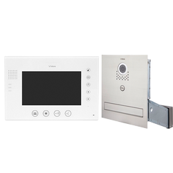 Vidos zestaw wideodomofonowy monitor M670W-S2 + stacja bramowa ze skrzynką na listy S551-SKM