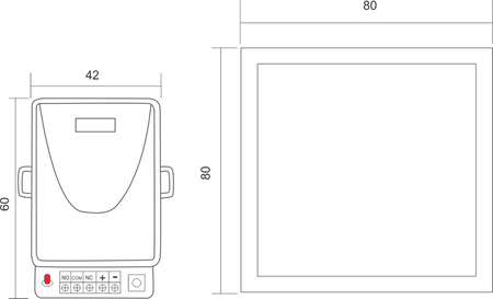 Scot RC-112B radiolinia 1-kanałowa z przyciskiem, obsługa do 30 nadajników