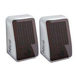 Nice PHW bezprzewodowe fotokomórki (nadajnik+odbiornik) z zasilaniem słonecznym.