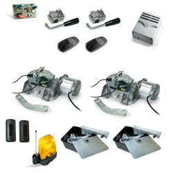 Came Frog-A24 zestaw automatyki 24V do bramy skrzydłowej o szerokości bramy do 7m, dla skrzydła o długości do 3,5m, zestaw z lampą