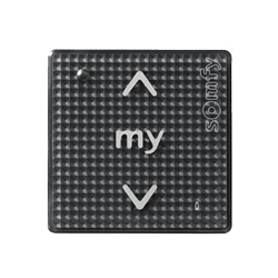 Somfy 1810882 Smoove 1 RTS Black shine 1-kanałowy nadajnik naścienny