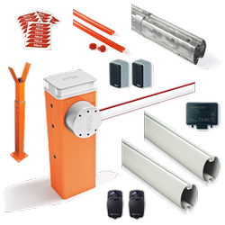 Nice L-BAR szlaban elektromechaniczny do obiektów prywatnych, publicznych i zastosowań przemysłowych, o długości ramienia do 9m, do pracy bardzo intensywnej