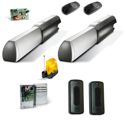 Came Ati A3024N zestaw automatyki 24V do bramy skrzydłowej o szerokości bramy do 6m, dla skrzydła o długości do 3m, zestaw z lampą