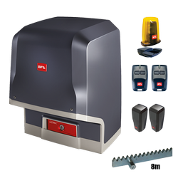 BFT ICARO ULTRA AC A2000 KIT zestaw automatyki do bramy przesuwnej o wadze do 2000 kg 230V zestaw z lampą i listwą