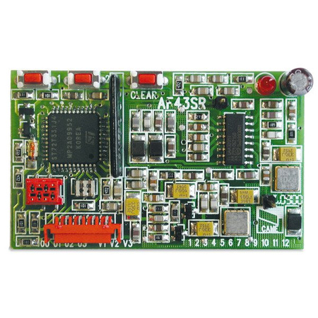 Came radio AF43SR odbiornik radiowy, karta częstotliwości stosowana wyłącznie w płytkach i centralach sterujących Came