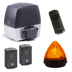 Hormann LineaMatic BiSecur zestaw automatyki do bram przesuwnych o szerokości do 6 m i ciężarze do 300 kg + fotokomórka i lampa