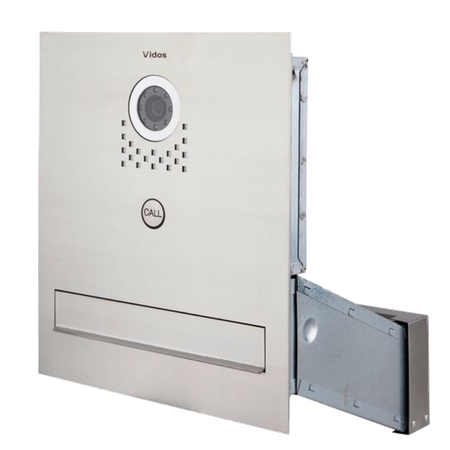 Vidos zestaw wideodomofonowy monitor M670B-S2 + stacja bramowa ze skrzynką na listy S551-SKM
