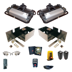 BFT SUB BT zestaw automatyki do bram skrzydłowych o długości skrzydła do 2,5m i wadze do 800kg zestaw z elektrozamkiem i lampą