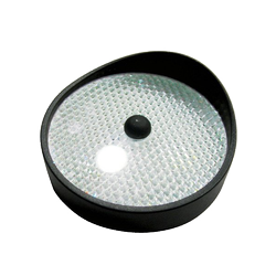 BFT RFLP S odblask do fotokomórek typu CELLULA RFL, wyposażony w obudowę z daszkiem