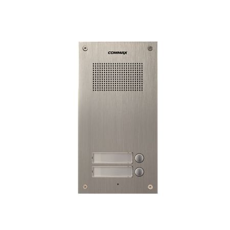 Commax Domofon wielorodzinny zestaw domofonowy stacja bramowa dla dwóch abonentów DR-2UM + 2 unifony DP-SS