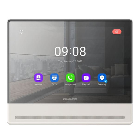 Commax CDV-1004QT(DC) PEARL monitor 10,1" głośnomówiący Smart HD Mirror