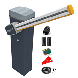 Came Gard GT4 szlaban 24V do intensywnego użytkowania z ramieniem o długości 4m, zestaw z pilotem i oświetleniem 803BB-0160