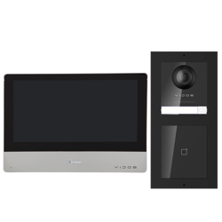 Wideodomofon Vidos ONE IP zestaw wideodomofonowy monitor M2020 + natynkowa stacja bramowa S2102-EM z czytnikiem zbliżeniowym RFID