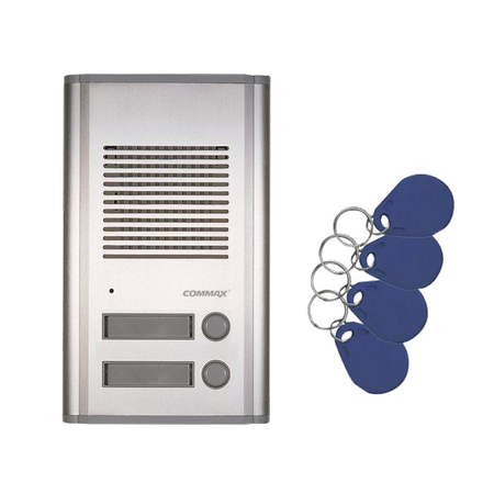 Domofon Commax Zestaw Domofonowy: unifon DP-2HPR + stacja bramowa DR-201AG/RFID
