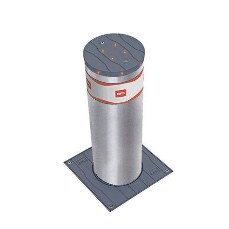 BFT STOPPY MBB KIT 219/700.C 230 LI C zapora drogowa 230V ze stali nierdzewnej, oświetlenie LED, średnica cylindra 219 mm, wysokość 700 mm