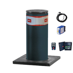BFT PILLAR B 275/600.6C L zestaw zapory drogowej 230V, oświetlenie LED, średnica cylindra 275 mm, wysokość 600 mm zestaw z pętlą indukcyjną
