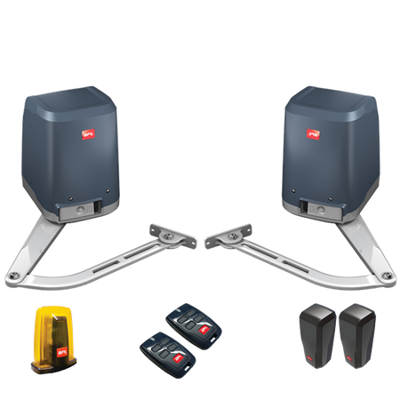 BFT VIRGO SMART BT A 20 KIT zestaw automatyki do bram skrzydłowych o długości skrzydła do 2m i wadze do 200kg zestaw z lampą