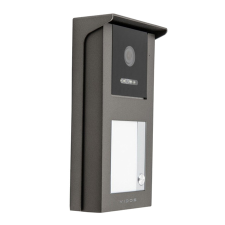 Vidos S101-1 jednoabonentowa stacja bramowa przeznaczona do pracy w systemach IP