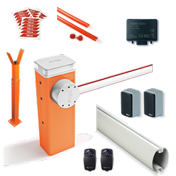 Nice M-BAR M7BAR szlaban elektromechaniczny do obiektów prywatnych, publicznych i zastosowań przemysłowych, o długości ramienia do 5m, do pracy bardzo intensywnej